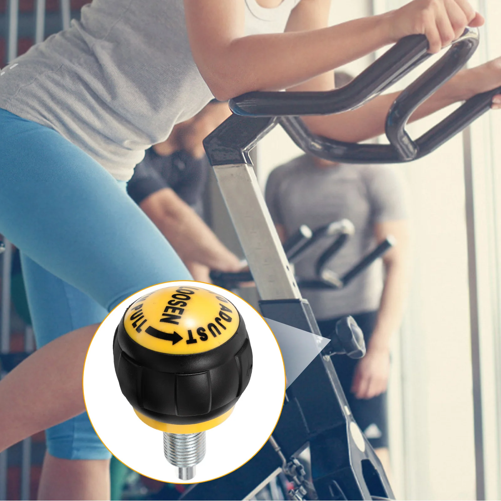 

Stylish Durable Ball-Shaped Pull Pin Knob Fitness Equipment Accessories Easy Installation Fitness Pull Pin Exercise Bikes Knob