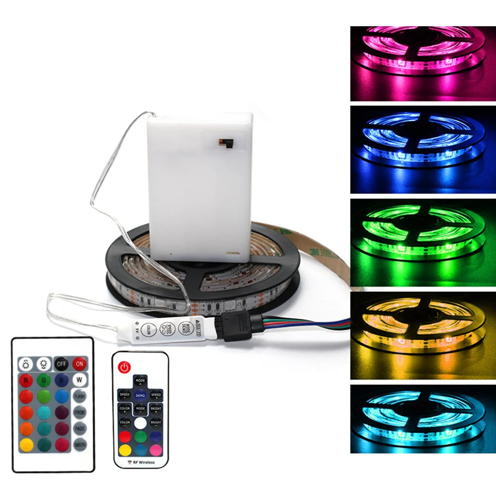 2 Rolls LED Rope Light Flexible Colorful Waterproof String Lights Party Decoration Energy Saving Computer Desk Bookshelf