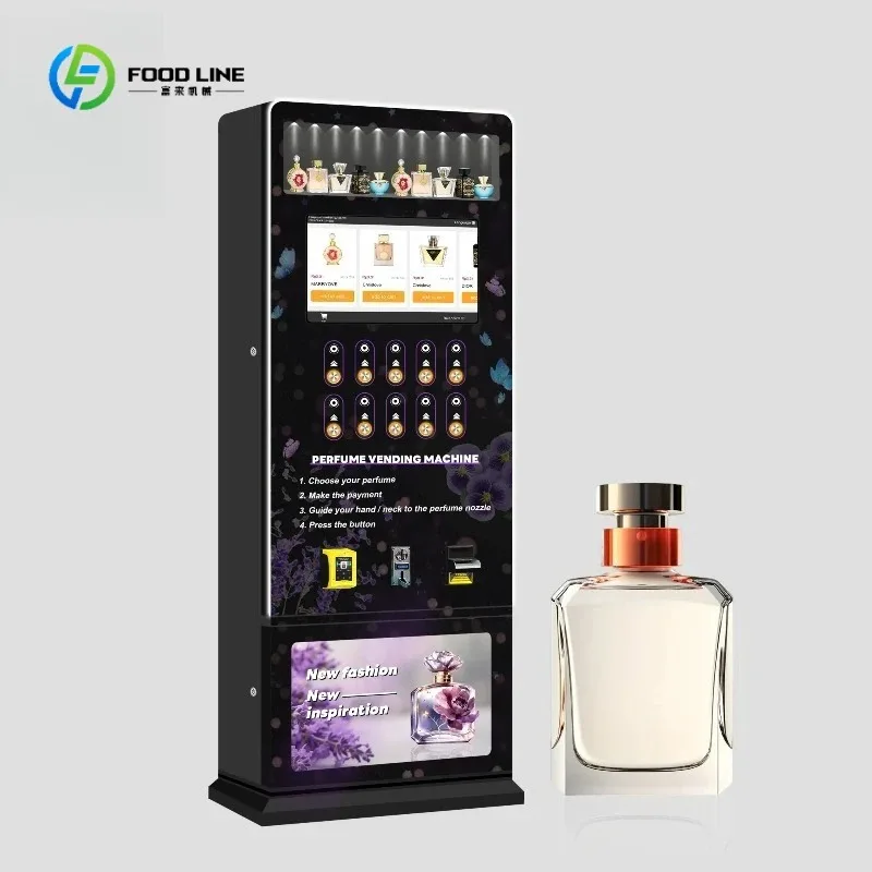 FL Customized Automatic Perfume Spray Dispenser Credit Card/Qr Code Payment Smart Perfume Vending Machine for Convenience Store
