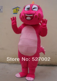 

New Adult Best Sale Lovely Rose Dragon Suit Animal Cartoon Mascot Costume Christmas Fancy Dress Halloween Mascot Costume