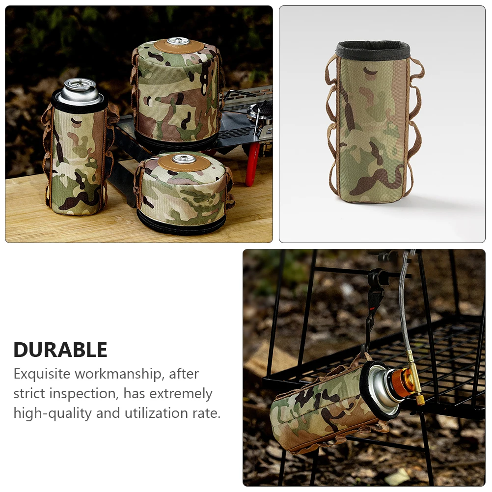 

1pc Outdoor Gas Tank Protector Sleeve Durable Oxford Cloth Bag Foldable Storage Camping Accessory Fuel Cylinder Case Portable