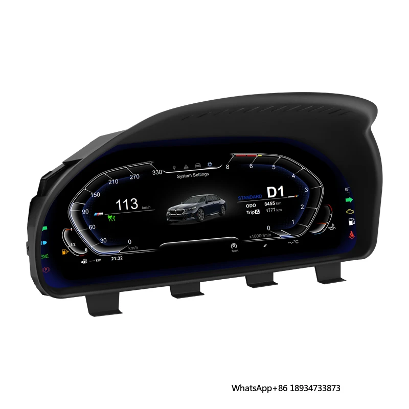 For BMW 5 Series F10 6 Series 7 Series F01/F02/F03 X3/X4/X5 F15/X6 F16 LINUX 12.3 Inch LCD Speedometer Dashboard Digital Cluster