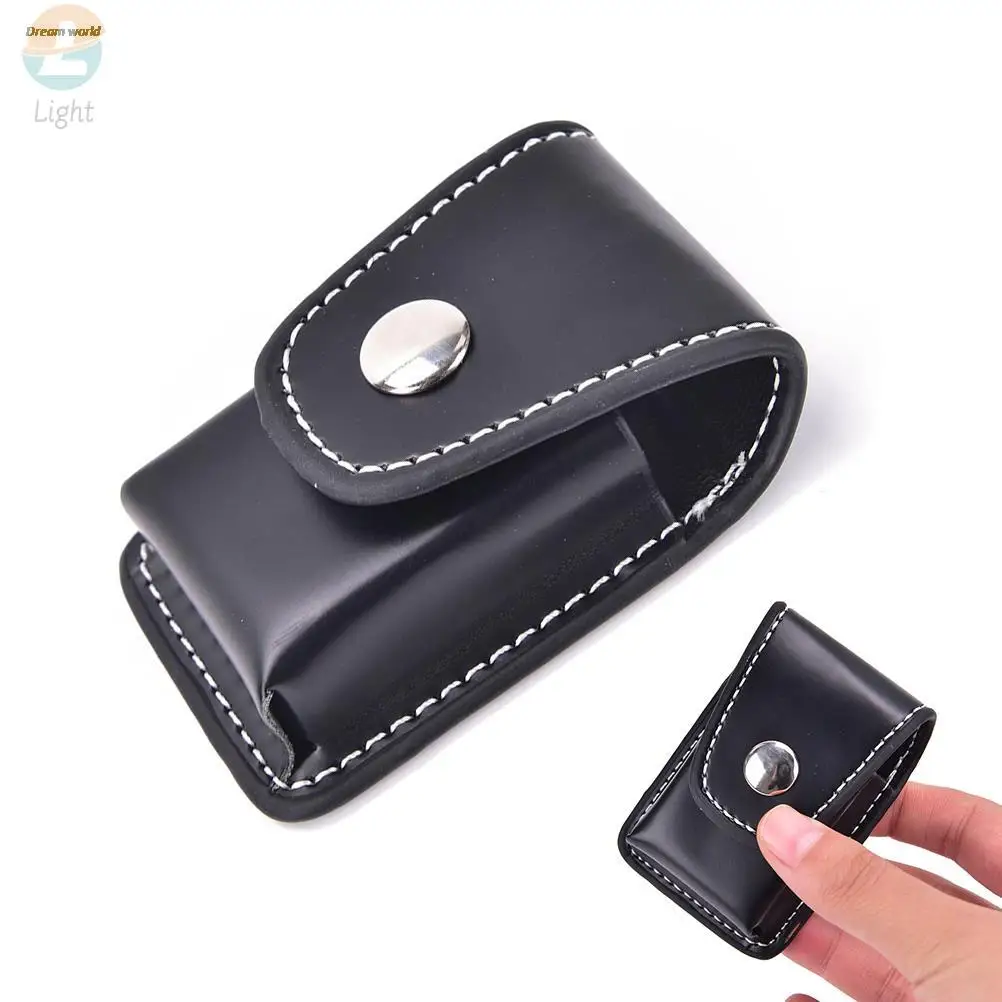 1Pc Small Box Case For Super Match High Leather Cover Men Windproof Zippo Cigarette Lighter Gift Box Holder Bag