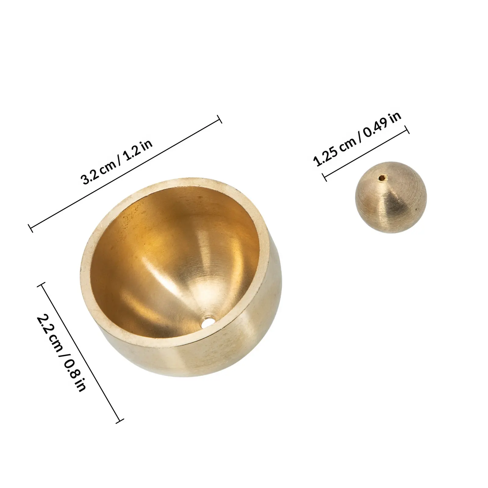 Wear-Resistant Hard Copper Doorbell Bell Accessory Japanese Wind Chime Replacement Accessory Wind Chime Refrigerator Bell