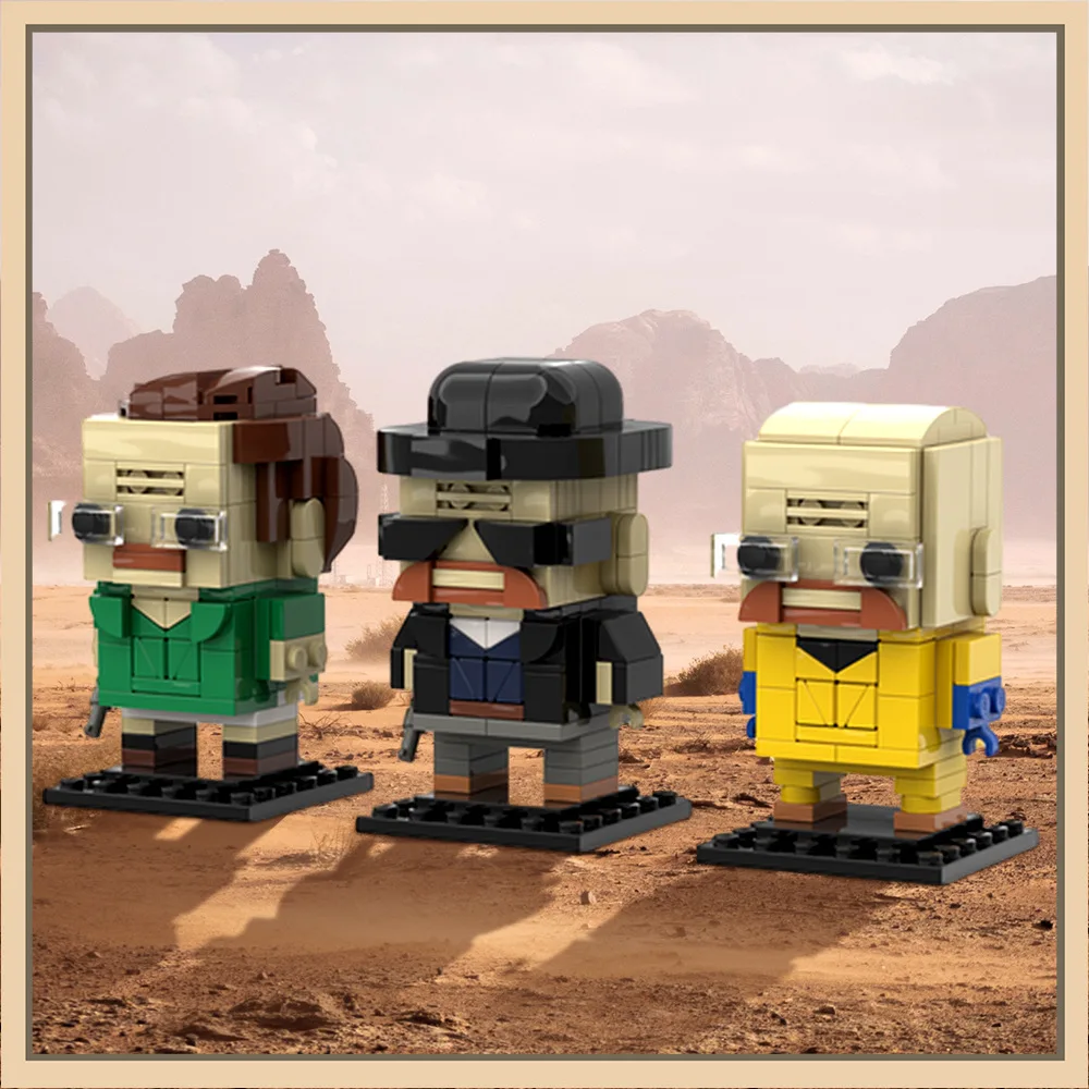 

Moc- 162868 Строительные блоки Brickheadz, анимация Уолтера, киноигра, модель персонажа, креативный подарочный набор строительных блоков