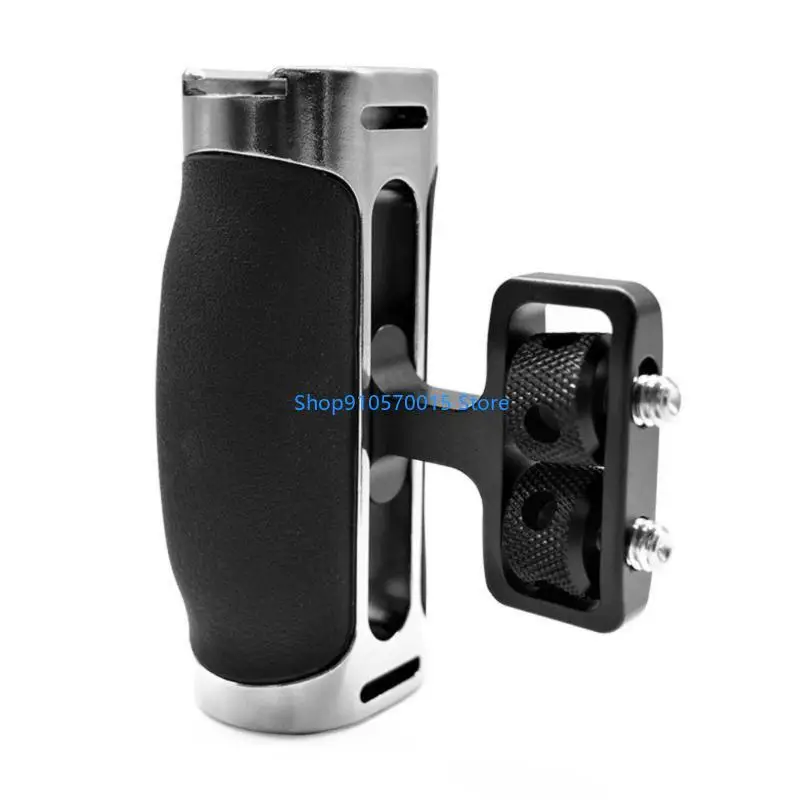 B95C Lightweight Camera Mini Side Handle Stabilizers With Cold Shoe Mount 1/4inch Screw Hole And Quick Release Feature