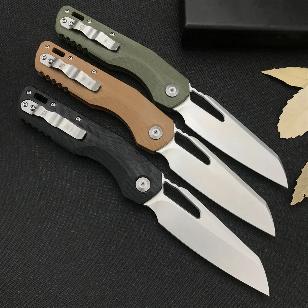 High Hardness Tactical MICRO MSI Folding Pocket Knife M390MK Sheepsfoot Blade G10 Handle Outdoor Survival Tools Hunting Knives