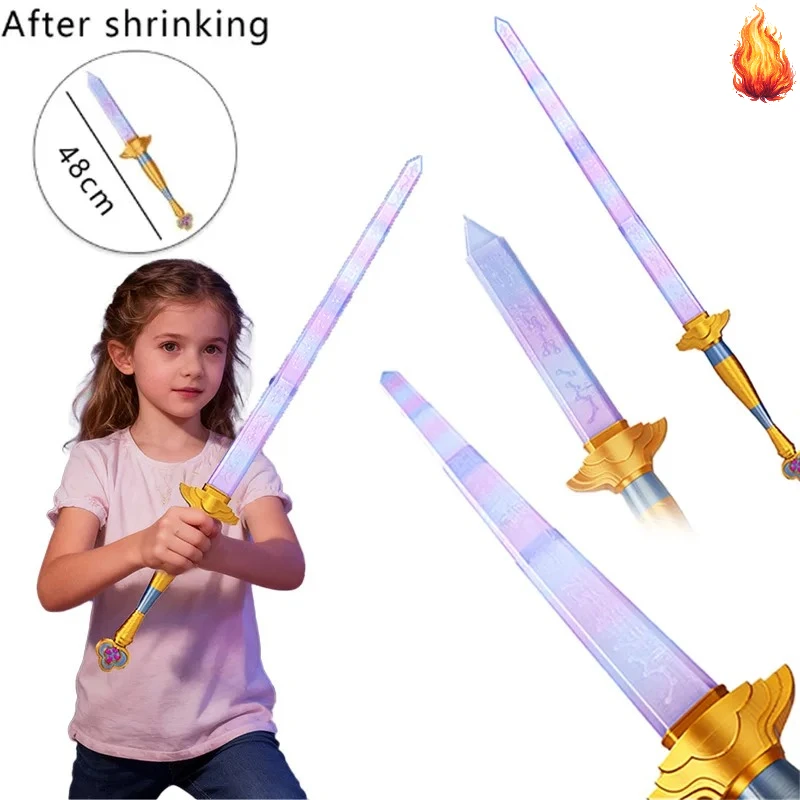 Accesorios de espada larga morada de alta calidad para disfraz de rol de grupo femenino 2026, accesorios de espada simbólica para juegos de rol