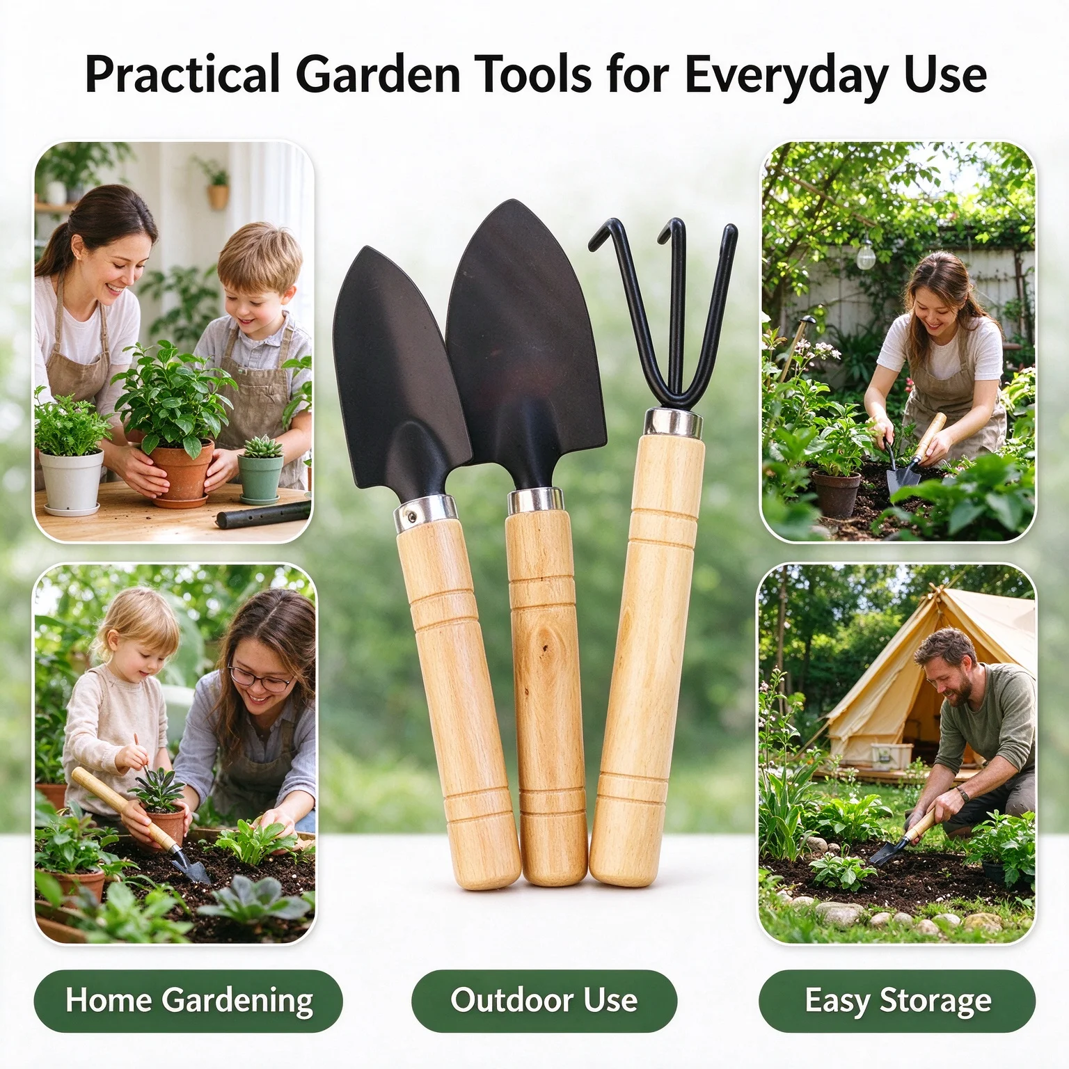 Gardening Tool Set with Wooden - огляд і ціна Succulent Set