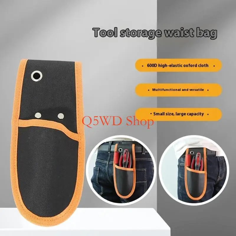 Q5WD Compact Tool Organizers Belt Bag Woodworkers Tool Waist Pack For Electricians Repairmen And Construction Workers