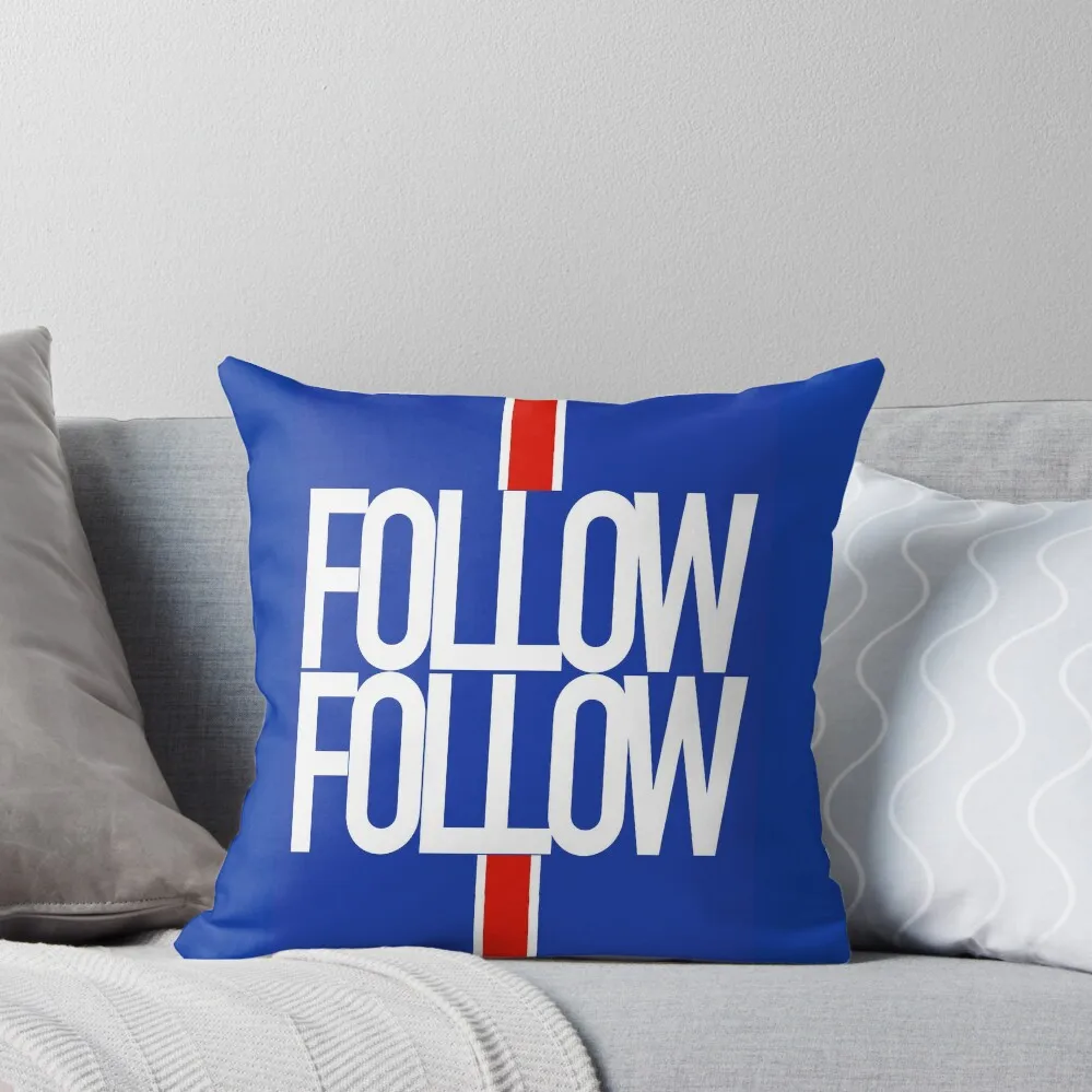 

Rangers FC Follow Follow Design Throw Pillow luxury decor Sofas Covers Cushion Cover pillow