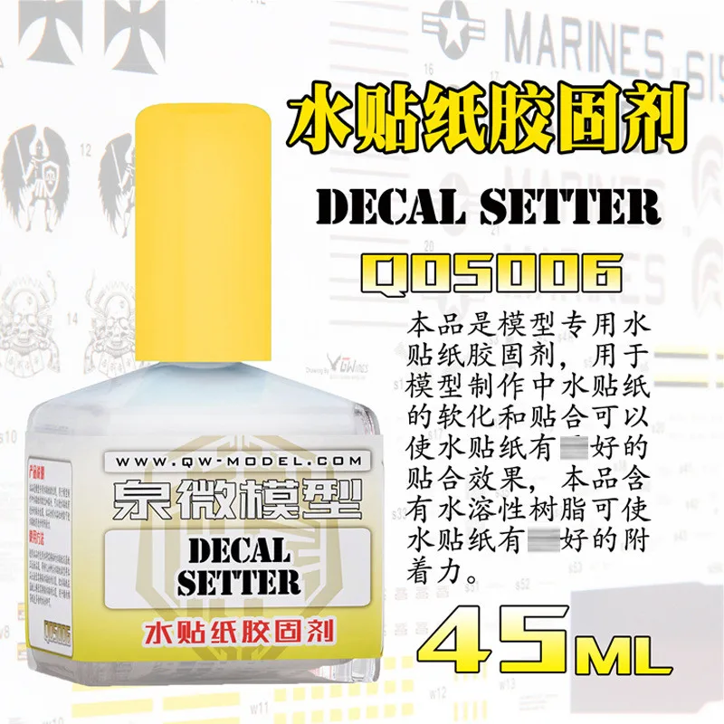 QW-Model Q05001~Q05007 Extra Thin Cement and Decal Softener for Gundam Scale Plastic Model Tools Quick Bonding DIY Hobby