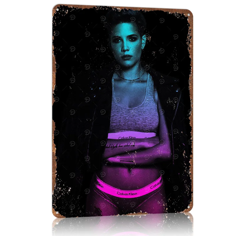 Музыка Halsey, алюминиевый металлический плакат, постеры на стену, художественная роспись, настраиваемые металлические жестяные вывески для настенного художественного украшения, домашнего декора