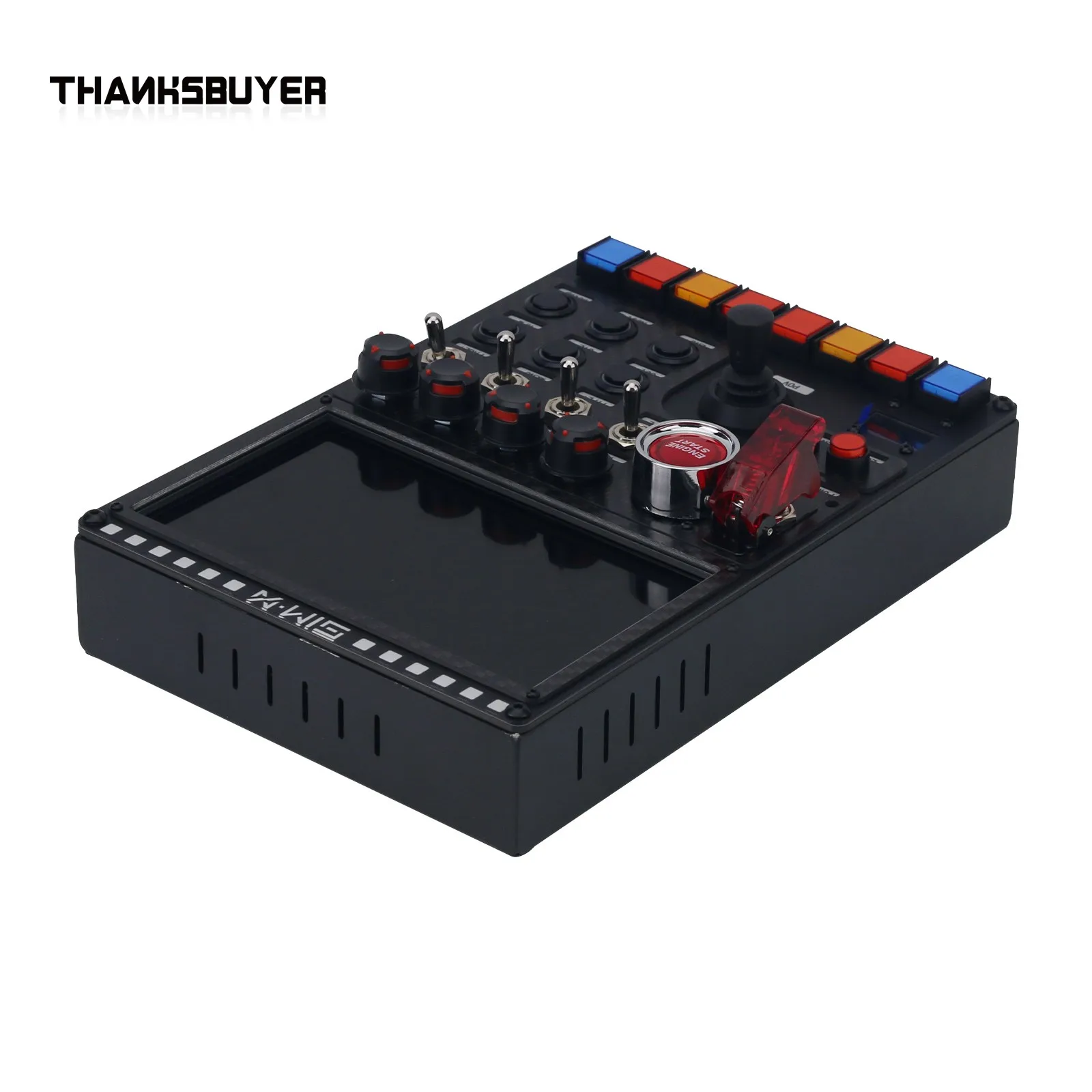 SIMX V7 PRO 7 "RGB Knoppenkast Sim Racing Knoppenkast Racing Simulator voor Thrustmaster Simagic & Voor MOZA