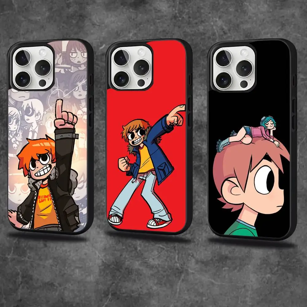 

S-Scott Pilgrim Phone Case For iPhone 17,16,15,14,13,12,11,Pro,Max,Plus,Mini,SE4,E Magnetic Magsafe Wireless Charging