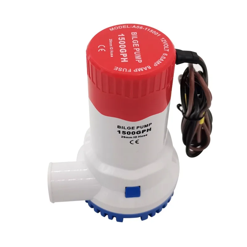 Marine yacht 1500GPH large flow bilge  12/24V submersible  DC water  sewage