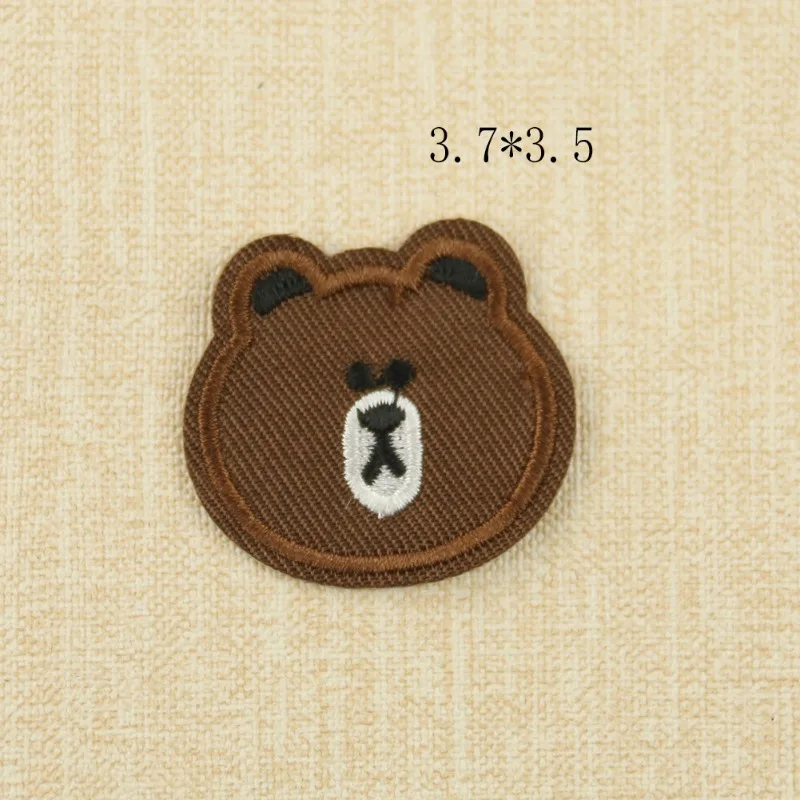 Picture 7: Embroidery Cloth Sticker, Cartoon Animal Bear Bee Adhesive Patch Clothing Accessories DIY Embroidery Badge
