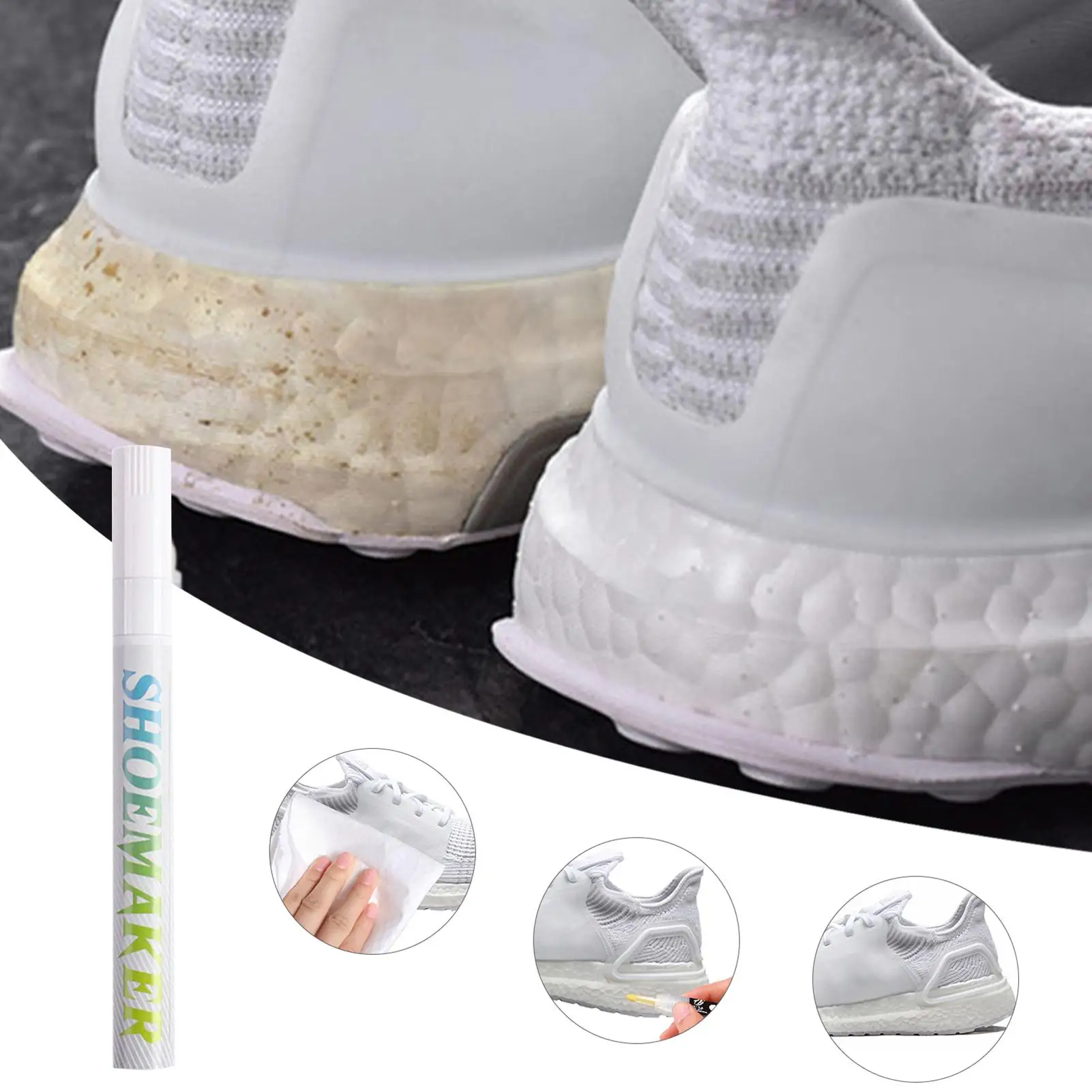 1pc Shoe Markers For Sneakers Pen For White Shoes Black Shoes Cleaning Color Restoration Whitening And Yellowing Removal