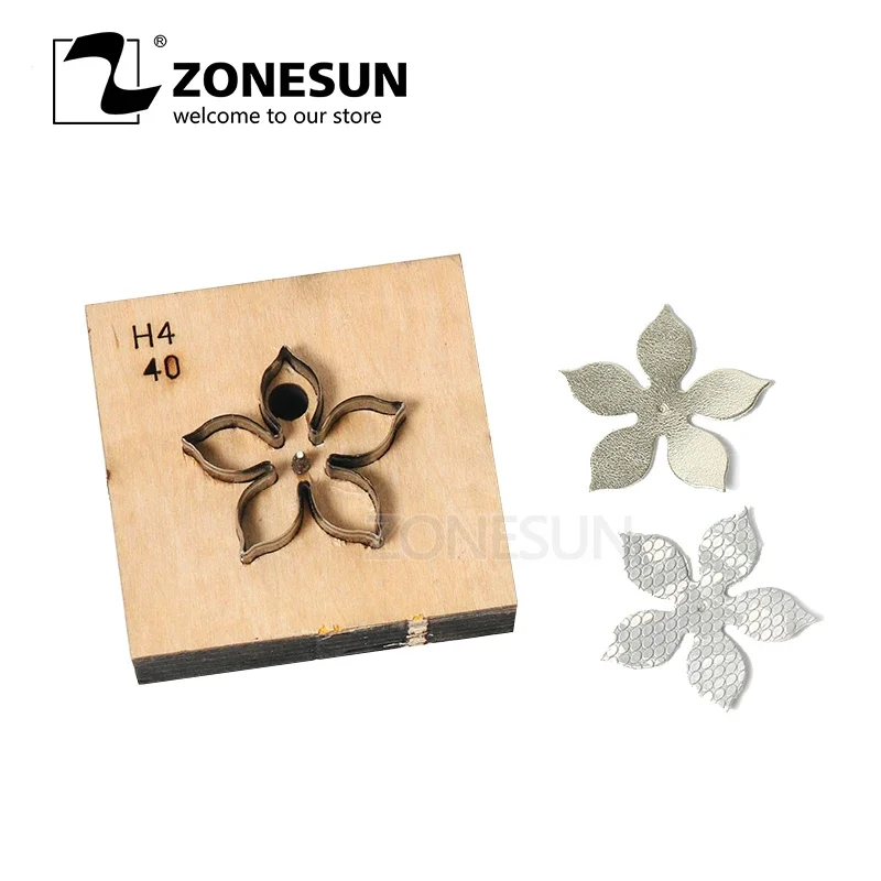 ZONESUN Flower Leather Cutting Die Papercraft Paper Art Leather Decoration Tool For Die Cutting Machine Diy Handicraft Cutter