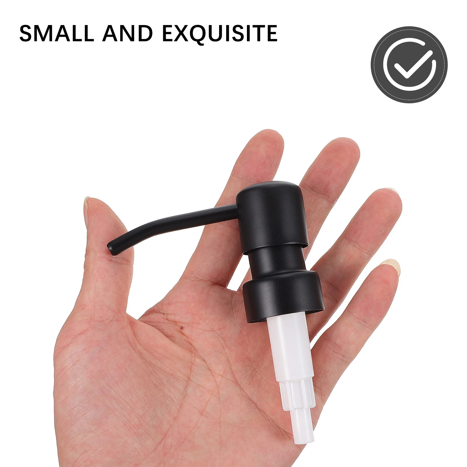 

2pcs Chrome Plated Head Replacement For Hand Soap Lotion Dispenser Bottle Stainless Steel Pump Accessory Toiletries Bottle Pump