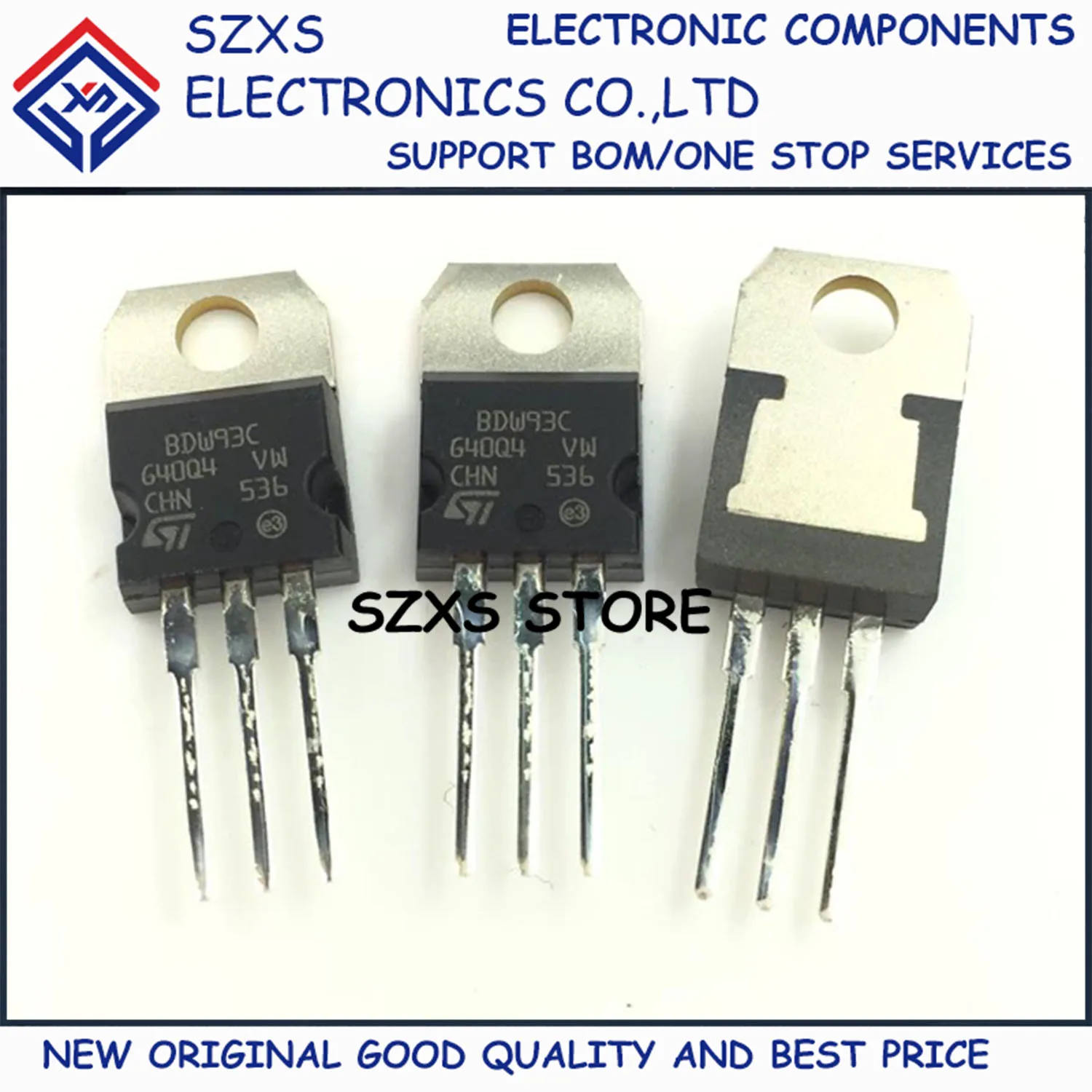 New Original 10Pcs BDW93C BDW94C TO-220 Darlington Transistor In Stock Electronic Components Good Quality