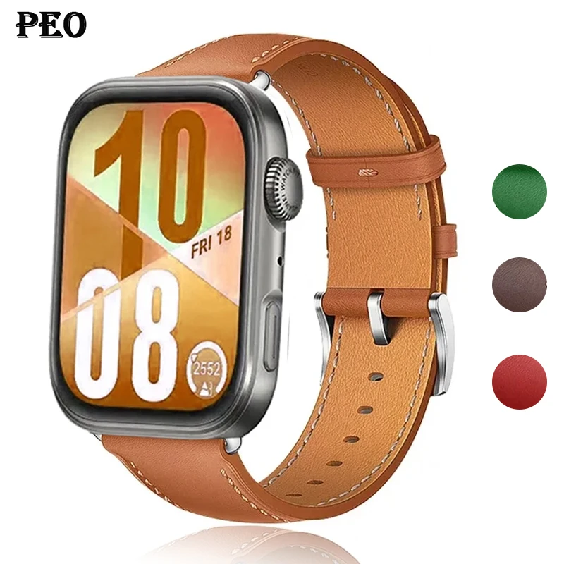 

Кожаный ремешок для часов Huawei Fit 3 4, аксессуары, регулируемый нейлоновый сменный браслет Correa, ремешок для часов huawei fit3 4 pro Band