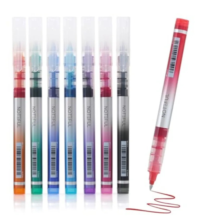 

Liquid Ink Rollerball Pens, 0.7mm Medium Point Tip, Rolling pen for Drawing, Coloring, Journaling, Smooth Writing, School and O