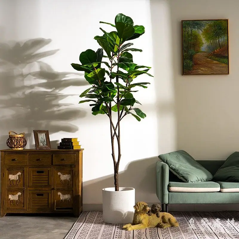 

Large-scale Simulated Plant Fir Leaf False Tree Floor-to-ceiling Potted Plant Landscaping View Decorative Ornament