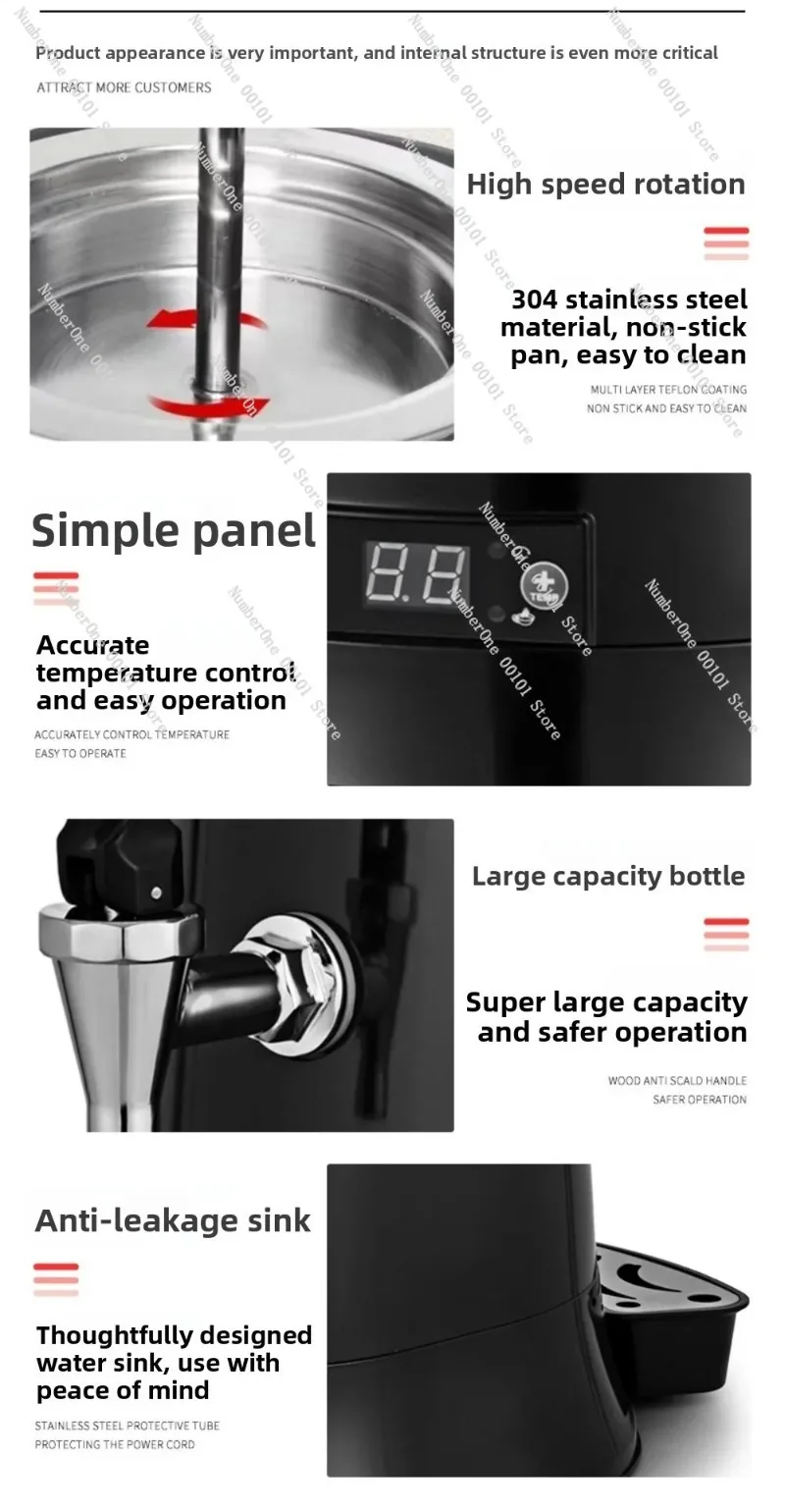 Commercial Chocolate Melting Machine, Automatic Hot Chocolate Dispenser for Milk Tea & Milk Drink