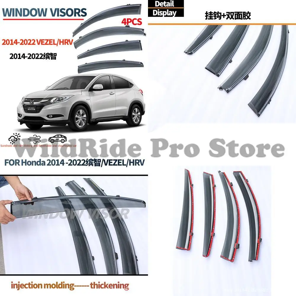 

1 set For Honda Vezel 2014-2021 HRV Window Visor Rain Guard Car Window Deflector