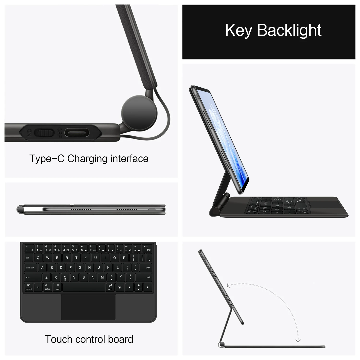 Backlit Magic Keyboard for Huawei MatePad Air 11.5 inch 2023 Case Mate pad Air 11.5 DBY2-W00 AL00 Tablet Smart Cover Folio