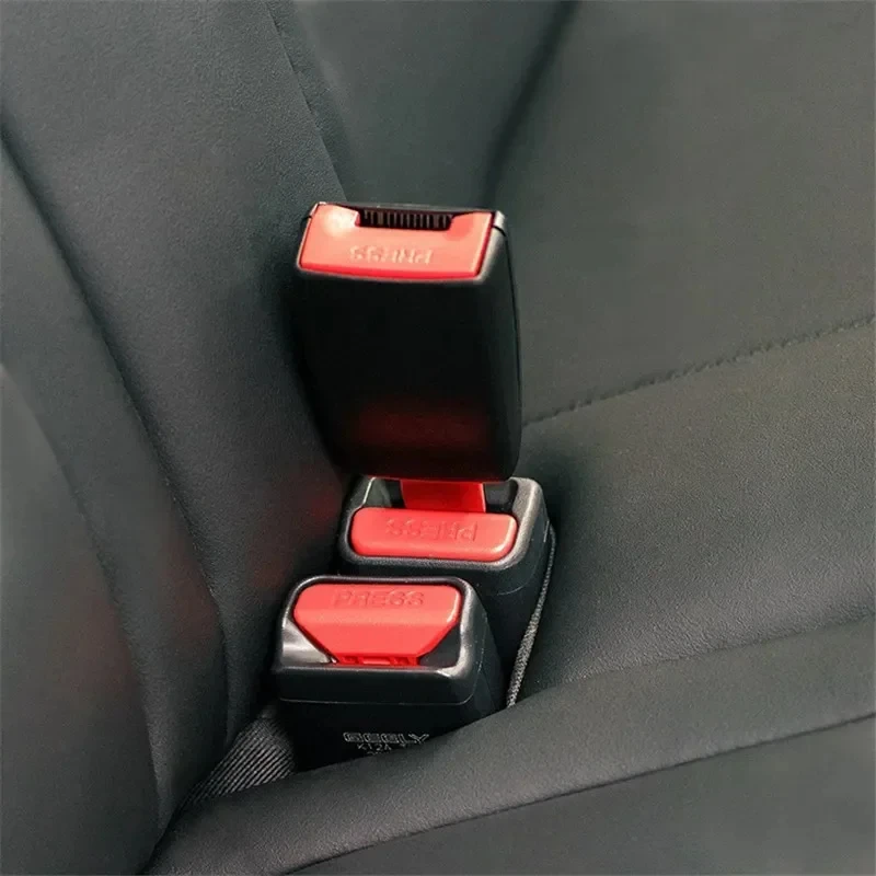 Car Seat Belt Clip Extender, Segurança Seatbelt Lock, Plug Grosso, Inserir Tomada, Acessórios, 2 pcs