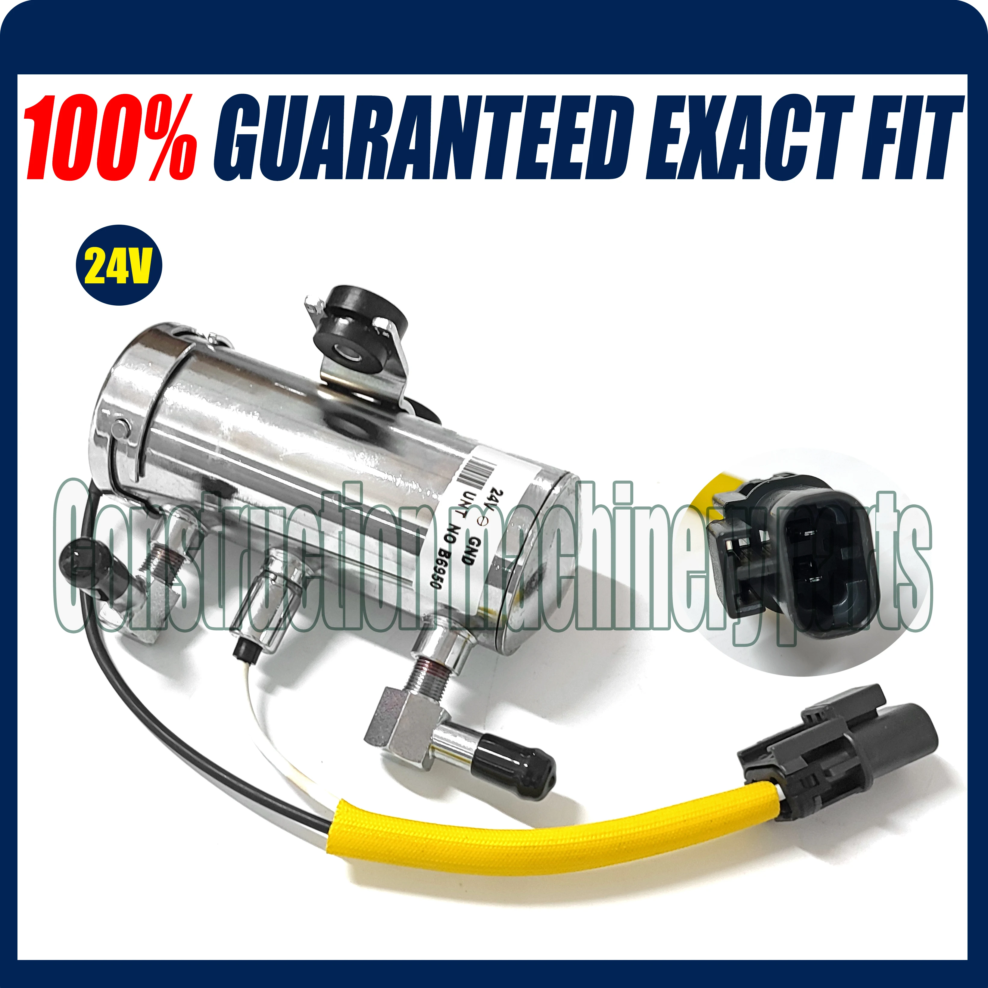 24V Electric Fuel Pump 8980093971 8-98009397-1 For 4HK1 6HK1 Hitachi ZAX250-3 ZAX330-3 ZAX360-3 Engine