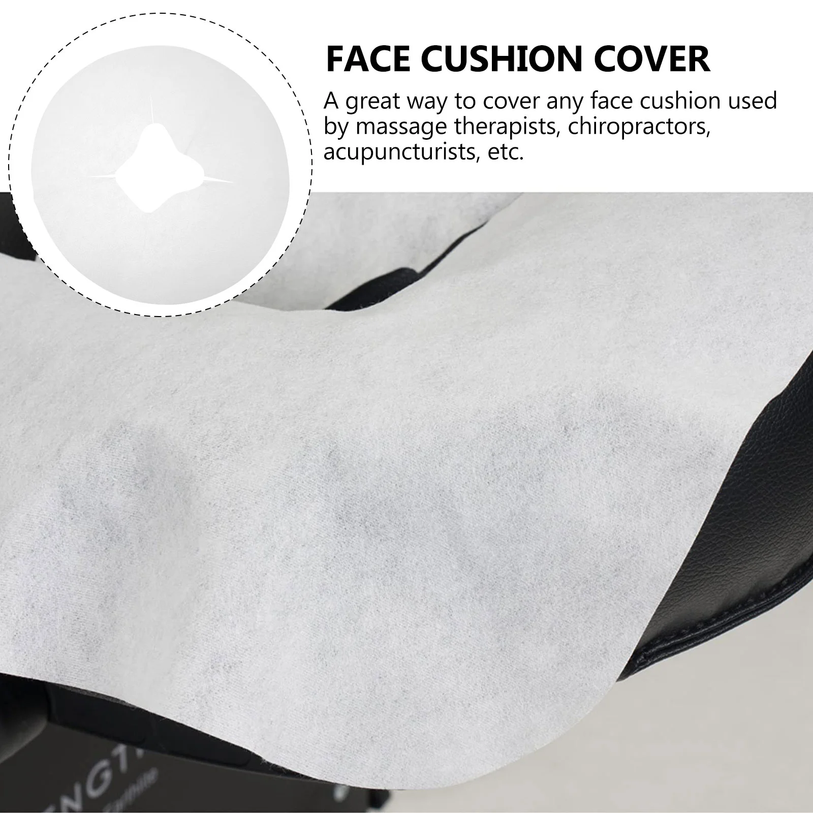 100 Pcs Non Woven Fabric Disposable Massage Headrest Pads Face Pillow Cover Spa Salon Silicone Cushion Mat Tools Accessories