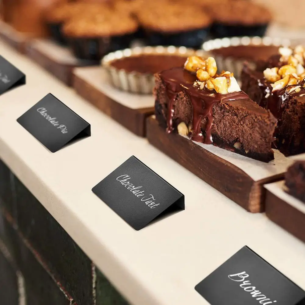 1 Set Mini Chalkboard Signs L-shaped Small Blackboard Set Erasable Message Board Tabletop Chalkboard Signs For Home Office Store