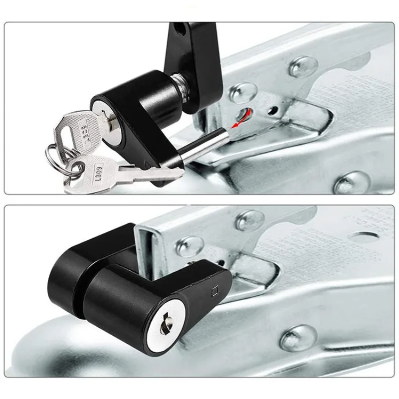 Zinc Alloy Trailer Hitch Lock – Heavy-Duty Anti-Theft Coupler Lock for Trucks, RVs & Towing