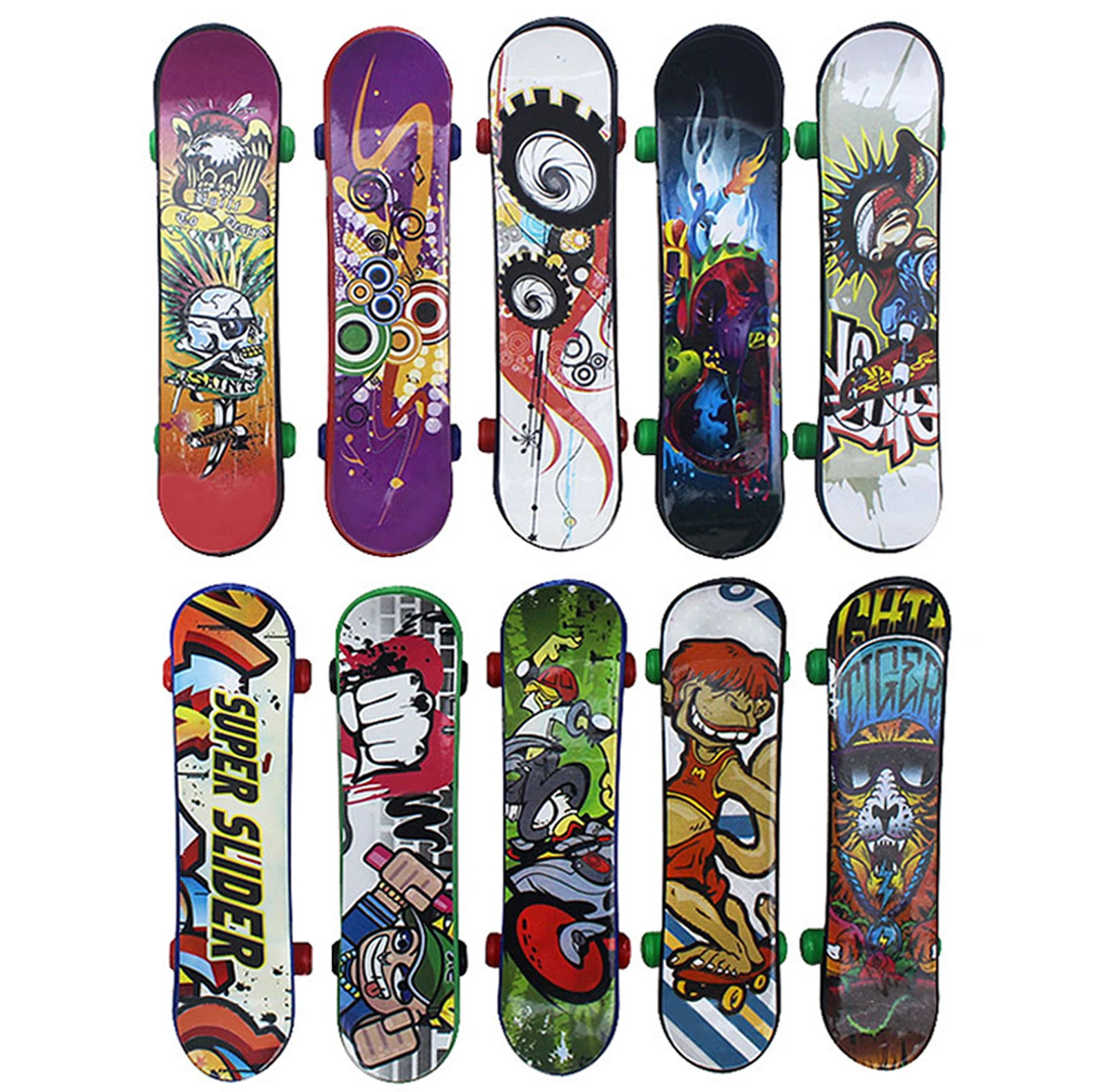 Finger Skateboard Multi-Colored Finger Scooterkateboard Toys Children Toys Finger Training Mini Finger Skateboard Toy For Kids