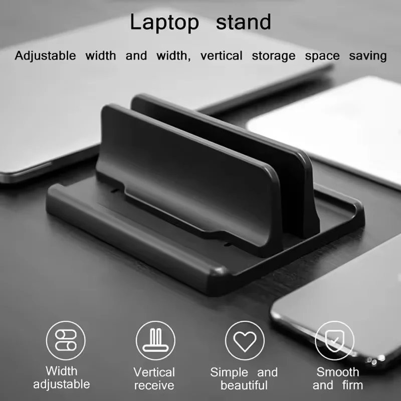 

Подставка для ноутбука 4-в-1, пластиковая, портативная, для Macbook/планшета/телефона, регулируемая, настольная док-станция, экономия места, аксессуар для MacBook
