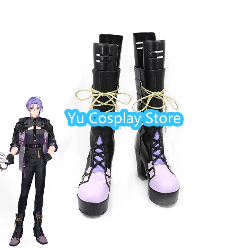 

Обувь для косплея Game Nu Carnival Kuya, обувь из искусственной кожи, карнавальные ботинки на Хэллоуин, реквизит для косплея, индивидуальный заказ