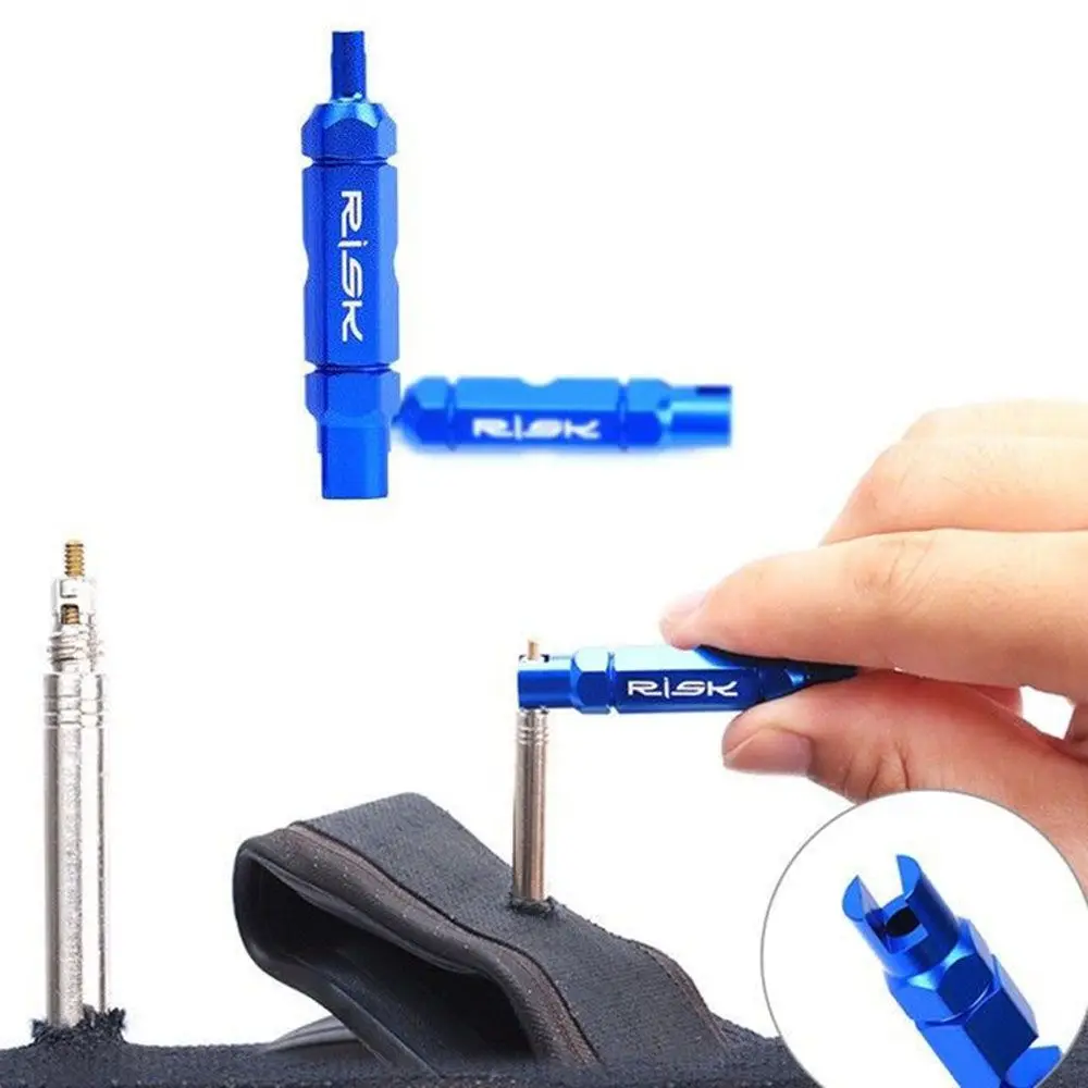 Bike Double-head American French Valve Aluminum alloy Gas Valves Tools Valve Core Remover Disassembly Tackle Removal Tool