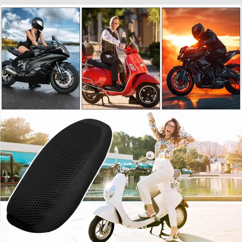 Faltbares Motorrad Gel Sitzkissen 3d Waben struktur Schock atmungsaktiv Motorrad Gel Sitzpolster Gel Kissen für Sitz