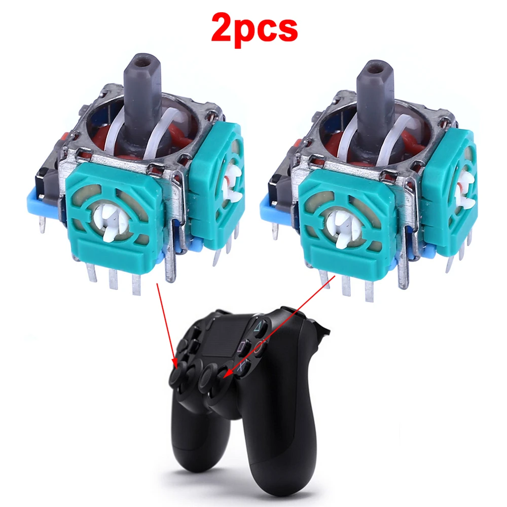 2Pcs Analog Stick 3D Analog Controller Sensor Module for PS4 Dualshock 4 Xbox One Wireless Controller