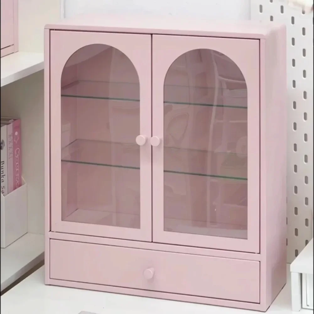 Gabinete Almacenamiento Metálico Simple, Organizador Cosméticos Y Papelería A Prueba Polvo, Cajones Almacenamiento Para Dorm