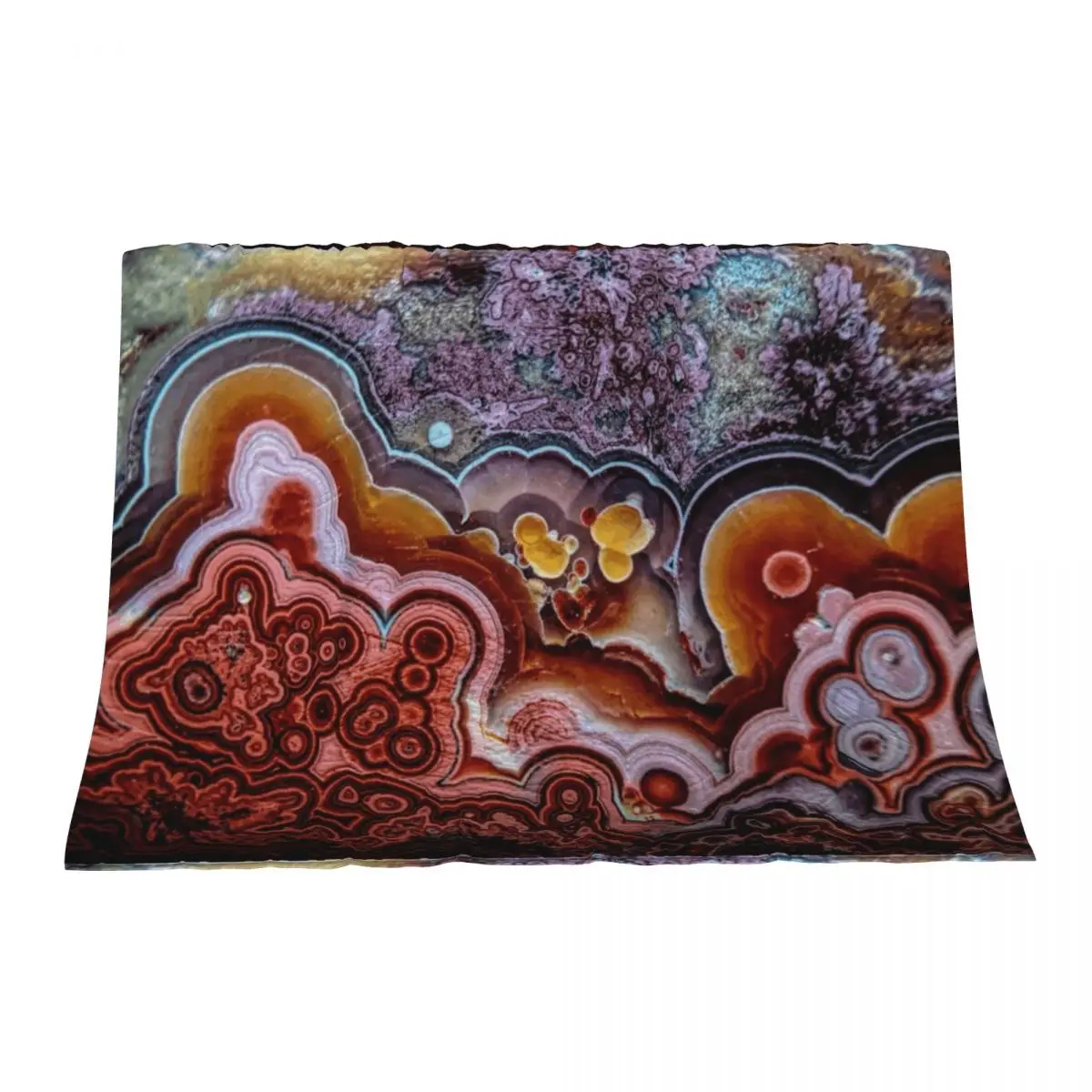 

Crazy lace agate Throw Blanket Summer Beddings Furrys Bed Blankets