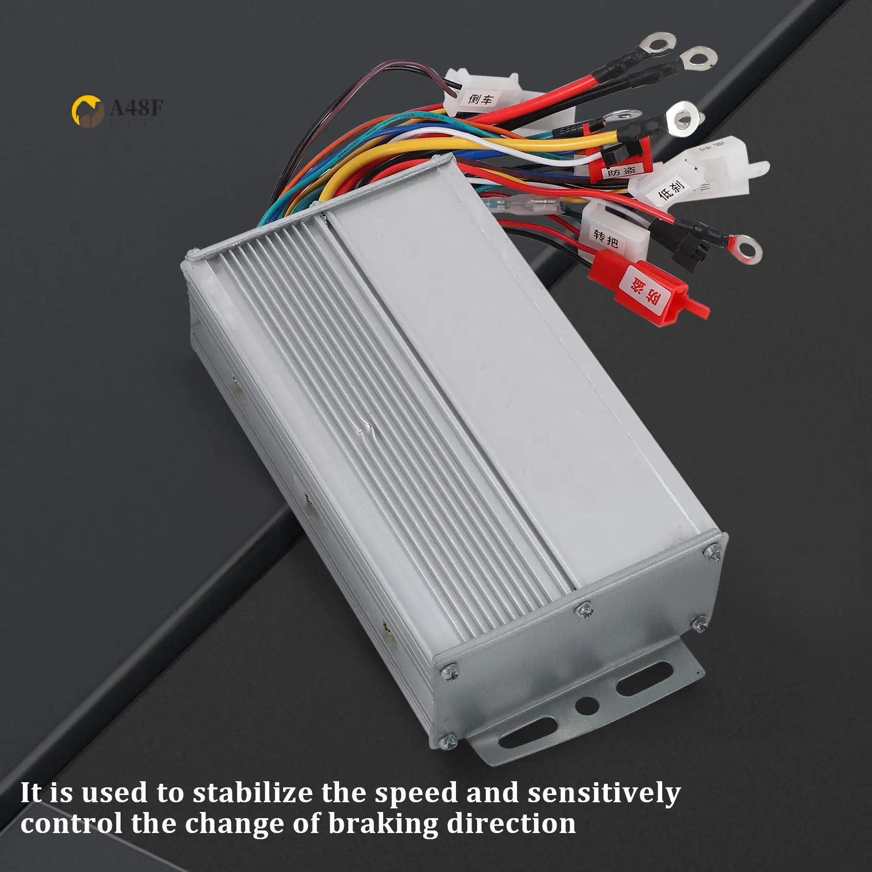

A48F-500W Brushless Controller, Aluminium Alloy E-Bike Brushless Motor Controller For Electric Bicycle Scooter