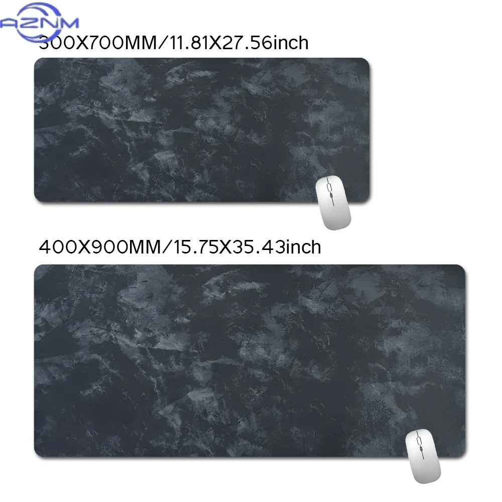 Black and Gray Fabric Art Mouse Pad Office Mats  Simple Carpet Gaming Accessories Rubber Mouse Mat Mousepad  for Computer Table