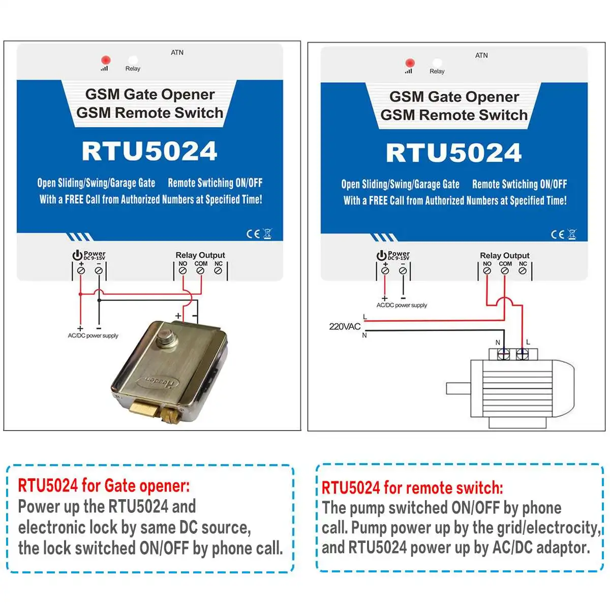 Imagem -05 - Interruptor de Acesso à Porta Remoto sem Fio Gsm Portão Abridor Relé Chamada Gratuita 2g Rtu5024