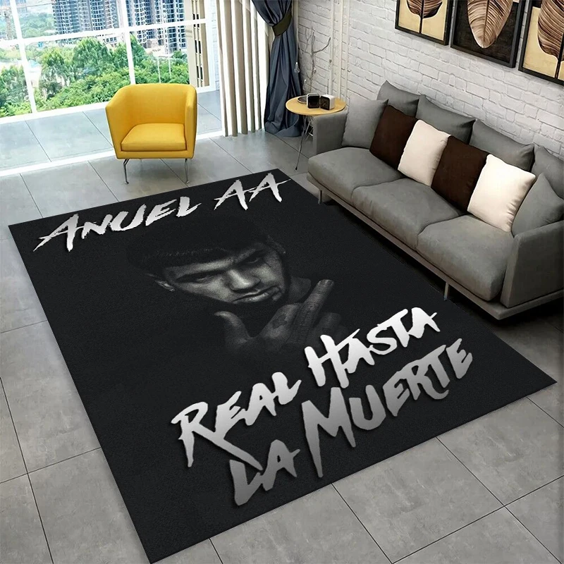 

Free Anuel AA rapper rug carpet living room gift