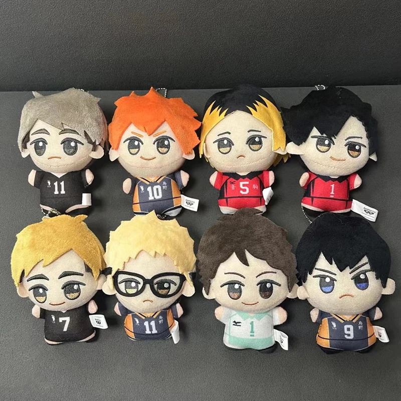 11cm Mini Haikyuu Plush Toy Volleyball Stuffed Doll Hinata Shoyo Tobio Kageyama Yu Nishinoya Plush Pendant Keychain Toy For Gift