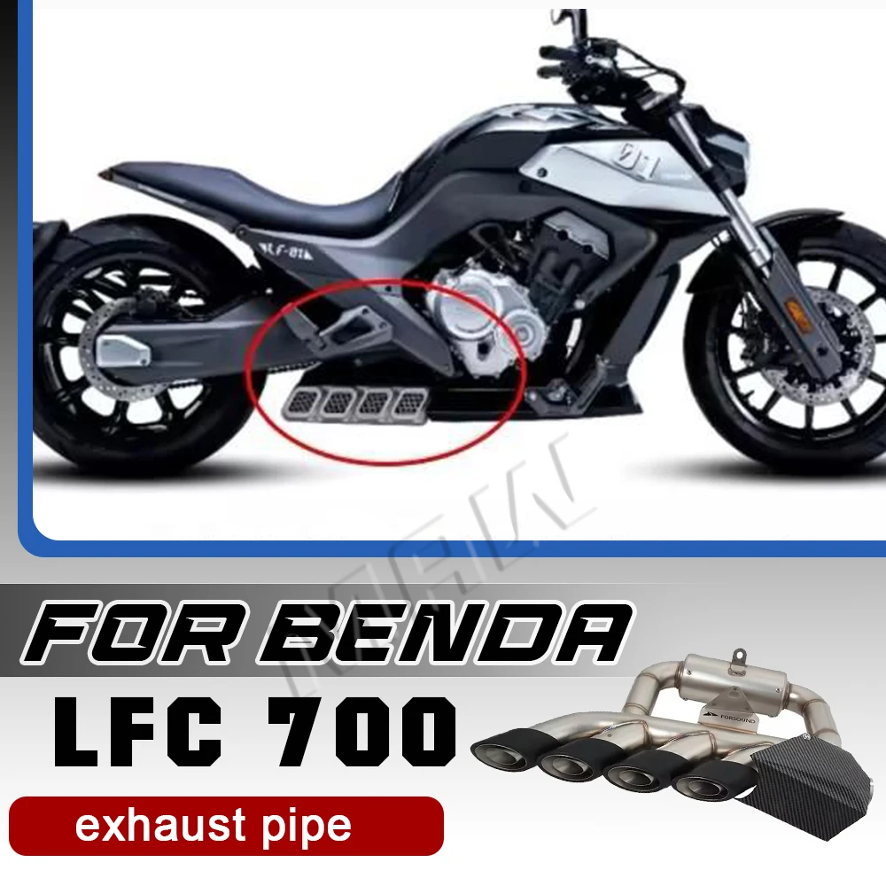 

Modified quad exhaust system for BENDA LFC 700, lfc 700POR with concealed under-exhaust tailpipes.
